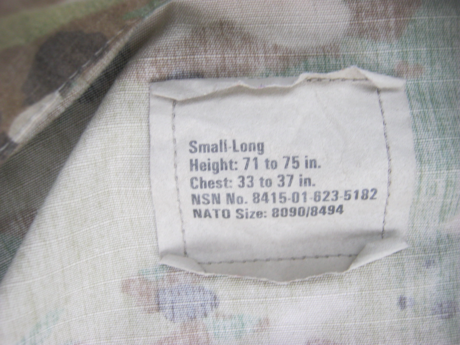 เสื้อทหารสหรัฐ ลาย "Scorpion W2"