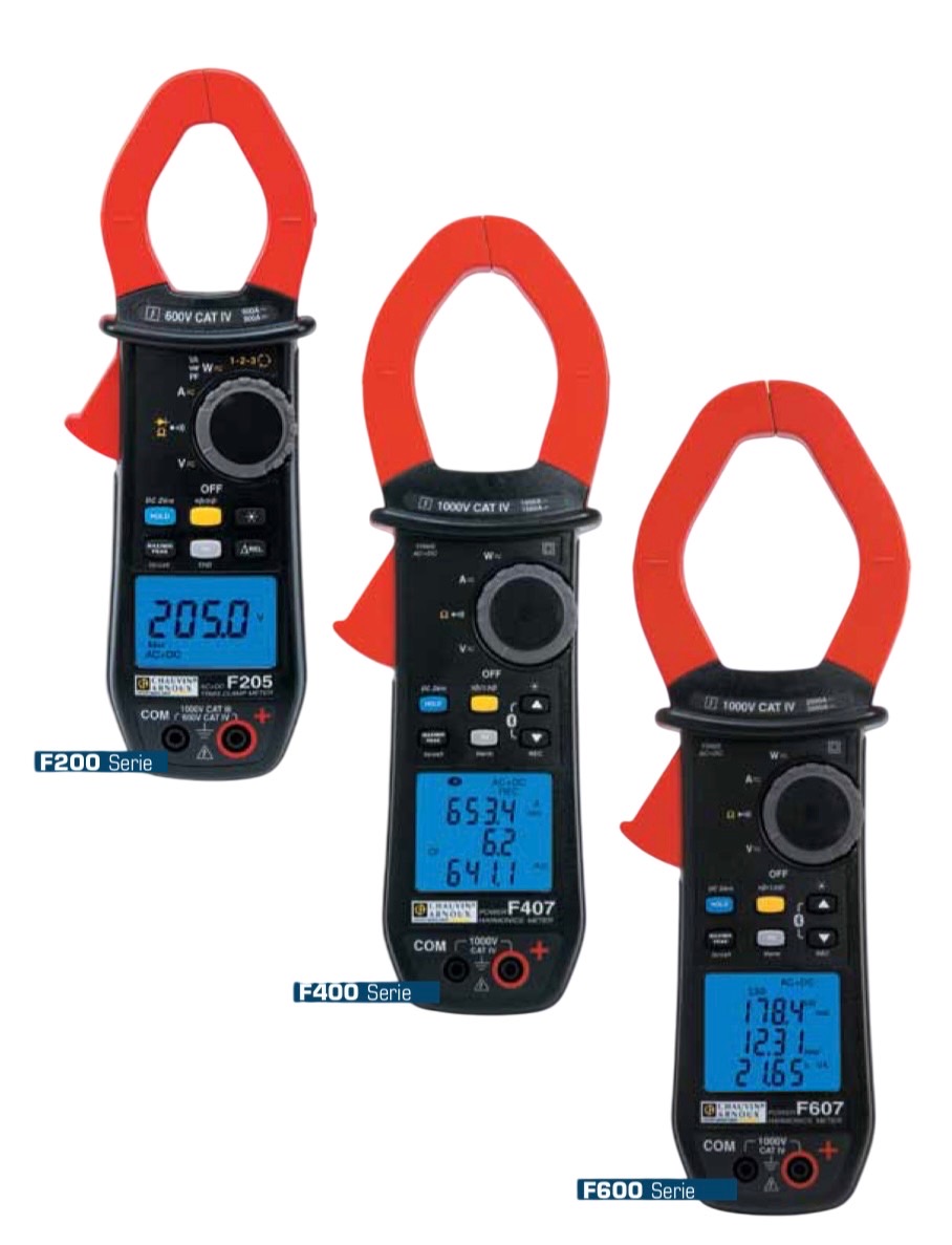 F407 F405 F605 F607 Power Clamp Meter เพาเวอร์แคลมป์มิเตอร์