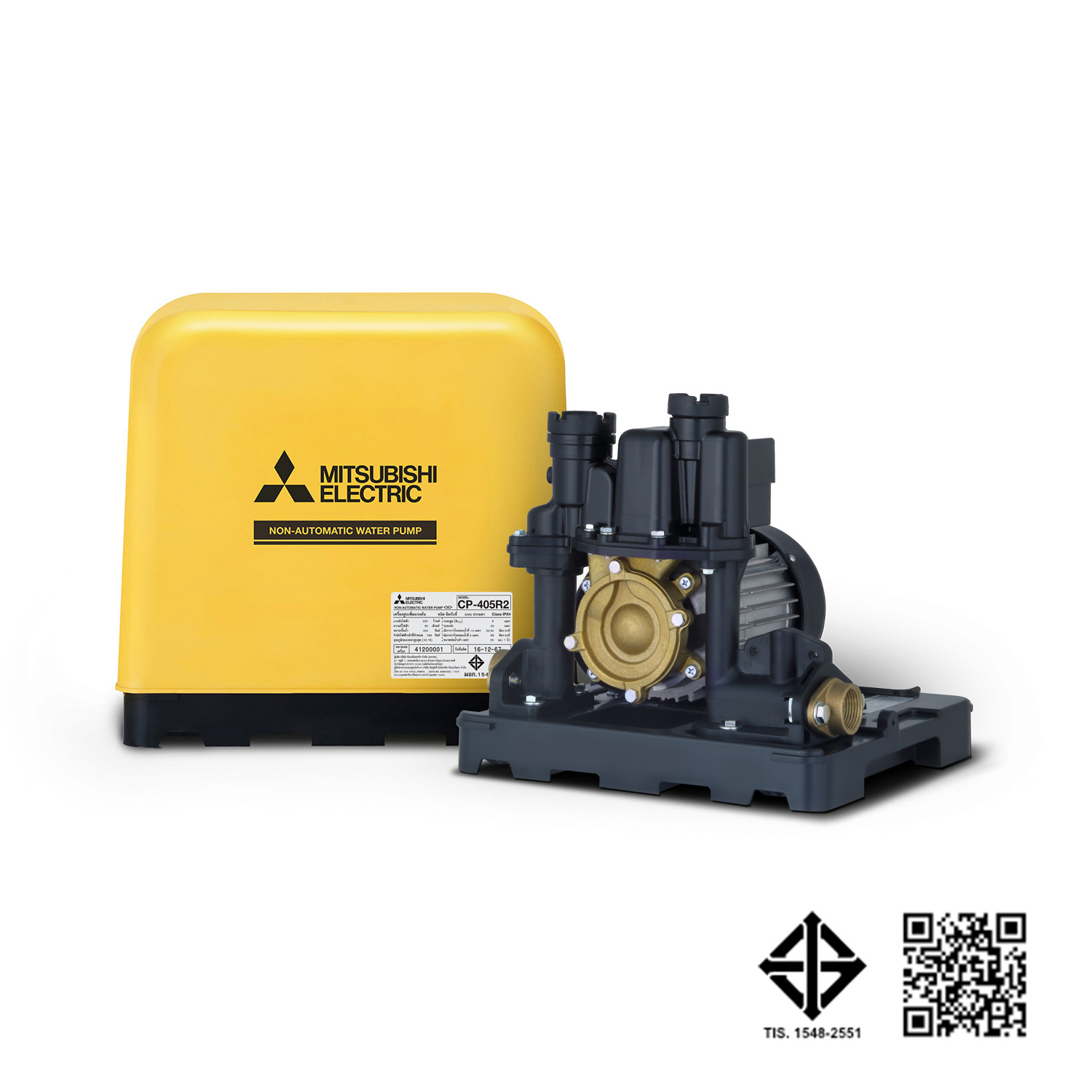 ปั๊มน้ำ MITSUBISHI หอยโข่ง CP-R2 (ไม่อัตโนมัติ)