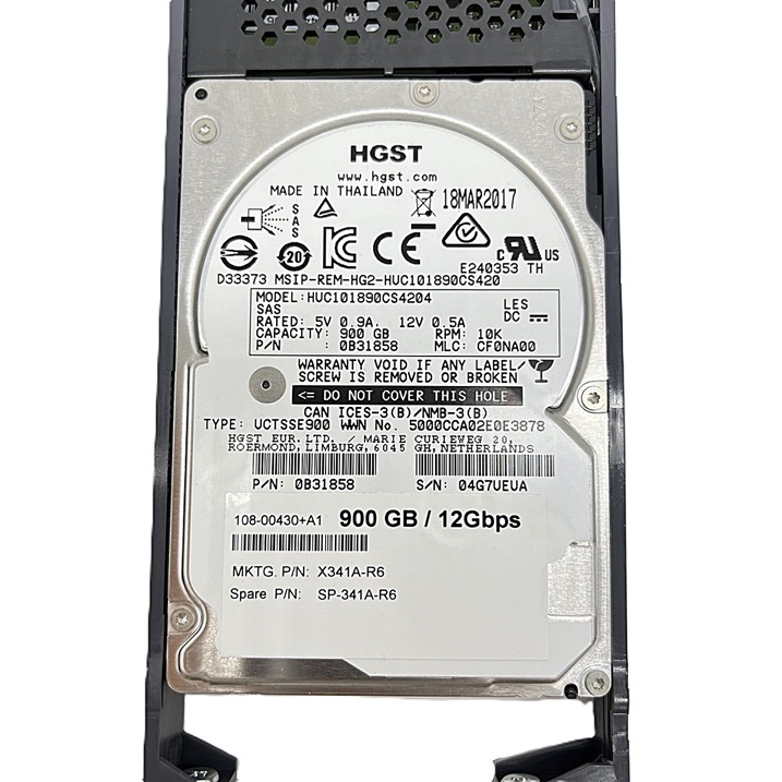 NetApp X341A-R6 [TorCompTH Thailand ขาย จำหน่าย ราคา] NetApp 900GB 10K 12Gb SAS 2.5in HDD