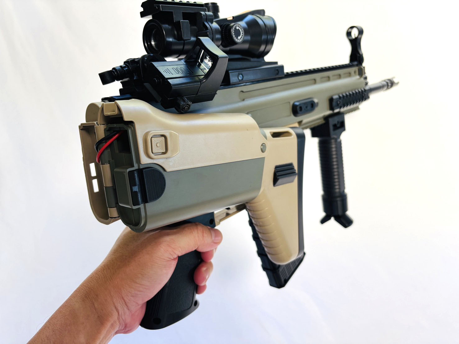 ปืนเจล ปืนเจลไฟฟ้า รุ่น SCAR (Semi Auto&Full Auto)