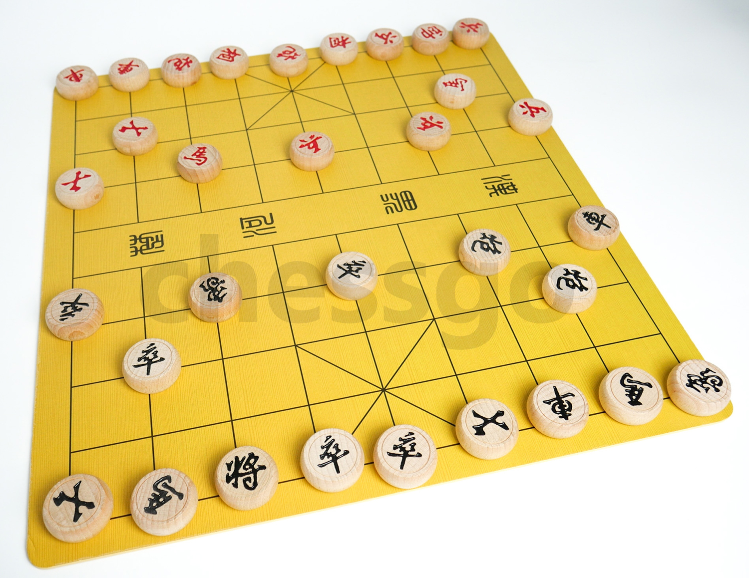 ชุดหมากรุกจีน(กระดานไม้บาง+ตัวไม้บีช#40)