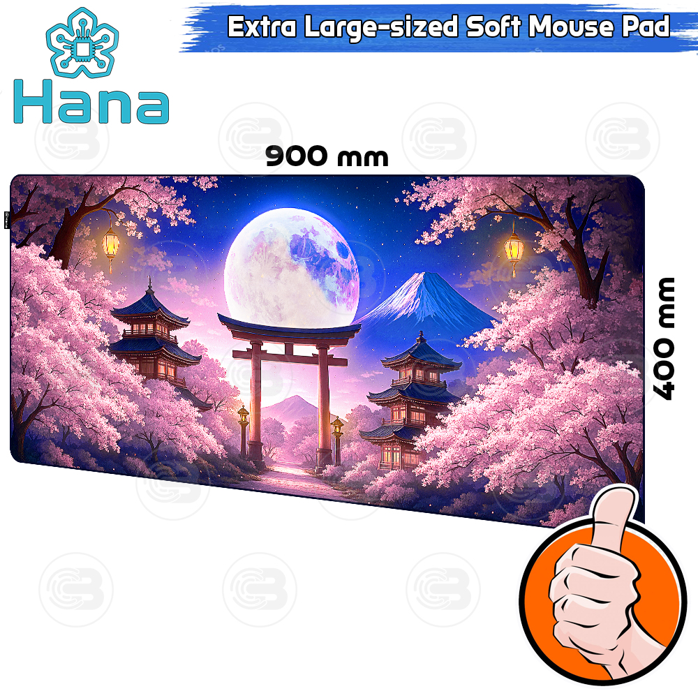 [CoolBlasterThai] Hana MOONLIGHT SAKURA Mouse Pad XL (900x400mm)
