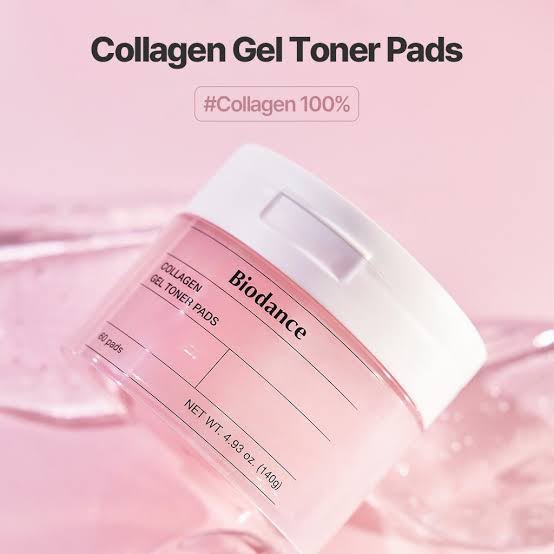โทนเนอร์แพด กระปุกชมพู Biodance Collagen Gel Toner Pads (60Pads)