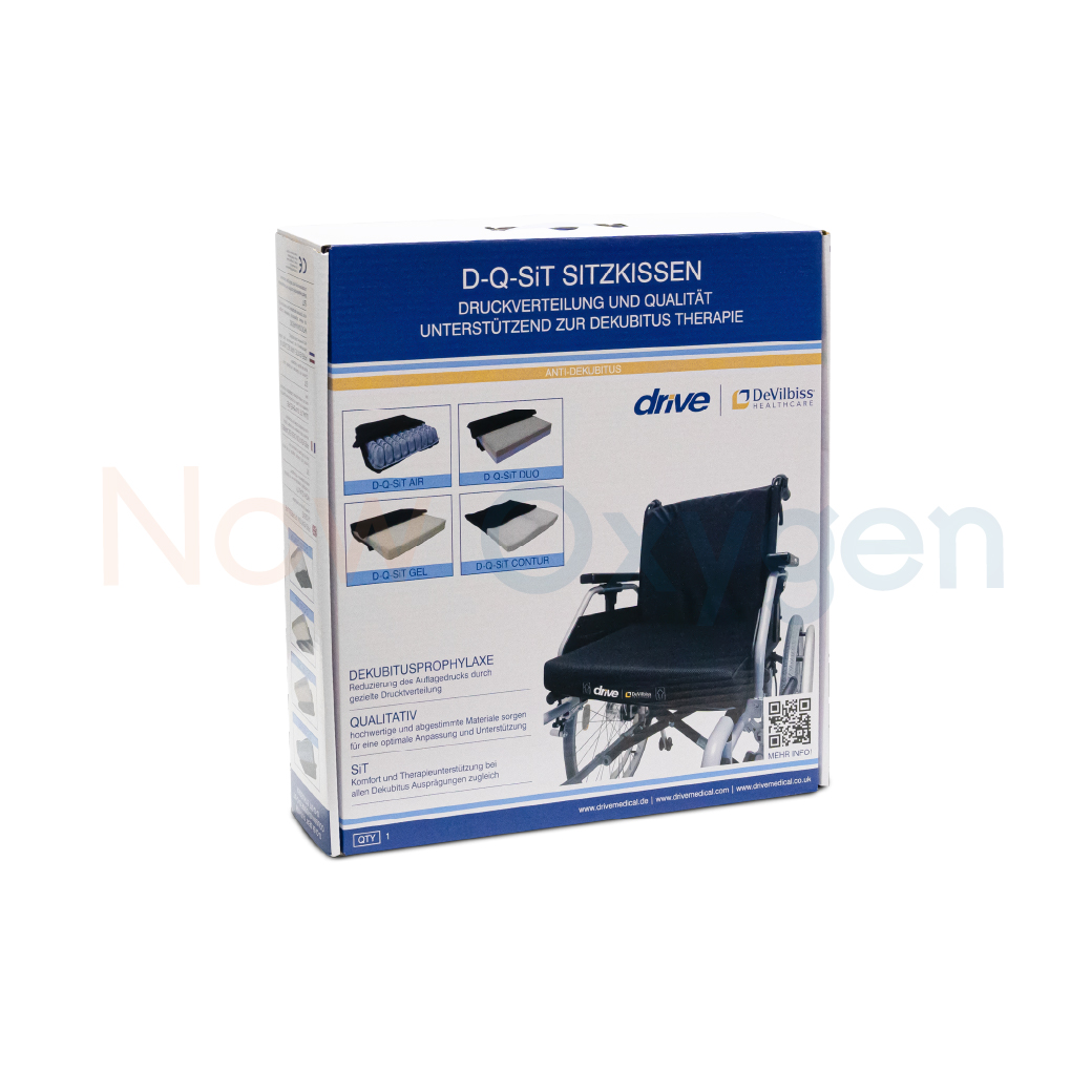 เบาะเจลรองนั่งป้องกันแผลกดทับ (Anti-Decubitus Seat) Devilbiss รุ่น D-Q-SIT Gel