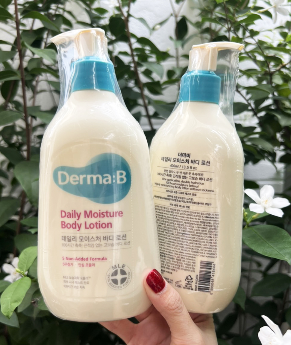 Derma:B Daily Moisture Body Lotion 400ml. โลชั่นบำรุงผิว