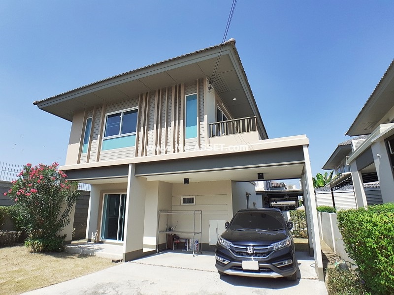 ขายบ้านเดี่ยว ม.คณาสิริ ศาลายา ถ.สำเร็จพัฒนา ต.ศาลากลาง อ.บางกรวย นนทบุรี ใกล้ ม.มหิดล / พื้นที่ 2 ชั้น 53.1 ตารางวา