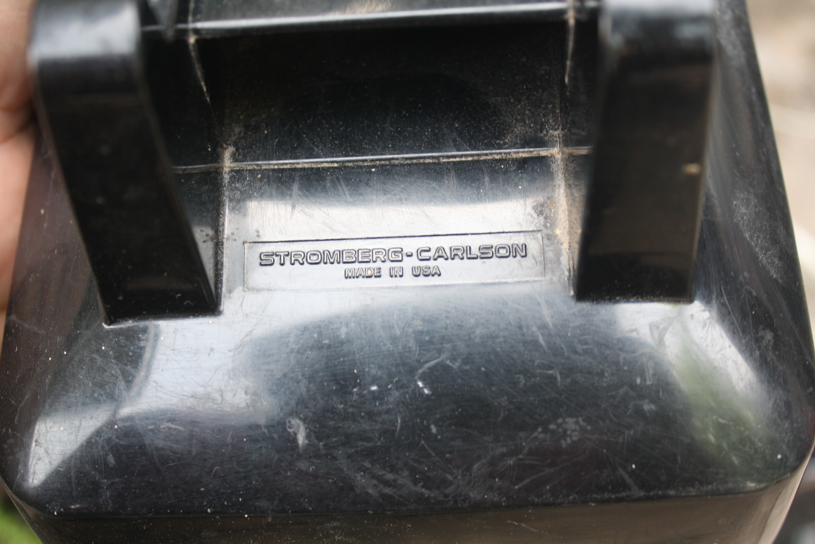 โทรศัพท์ Stromberg Carlson Model 500D 1978 Black Rotary Dial Desk Telephone