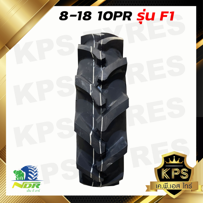 8-18 8PR ยี่ห้อ NDR รุ่น F1 ยางรถไถ