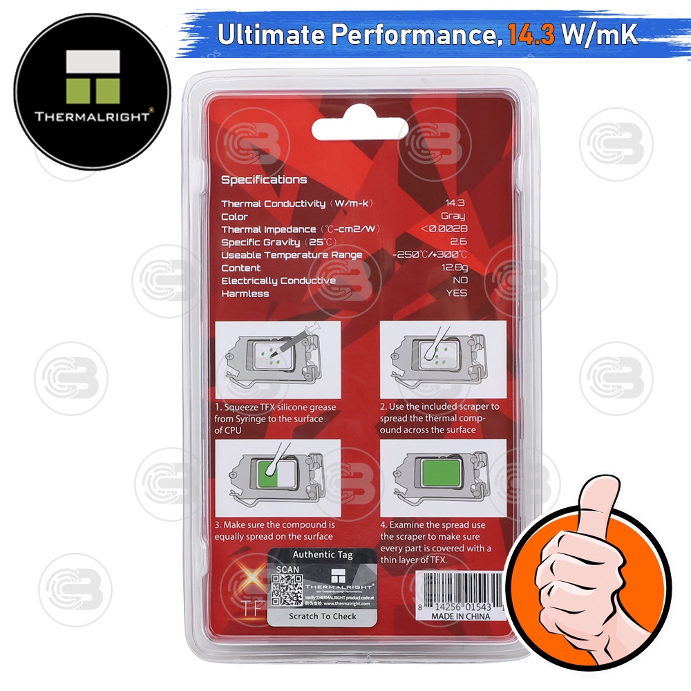 [CoolBlasterThai] Thermalright TFX EXTREME Thermal Compound 12.8g./14.3 W/m.k
