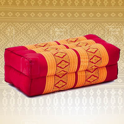 หมอนหนุน ขิดมาตรฐาน ของรับไหว้ ,The original Khit Rectangle health Pillow Thai Bolster Lumber 33x15x10 cm