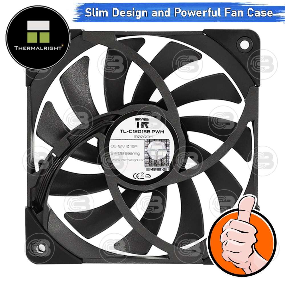 [CoolBlasterThai] Thermalright TL-C12015B Slim Fan Case (size 120 mm.) ประกัน 5 ปี