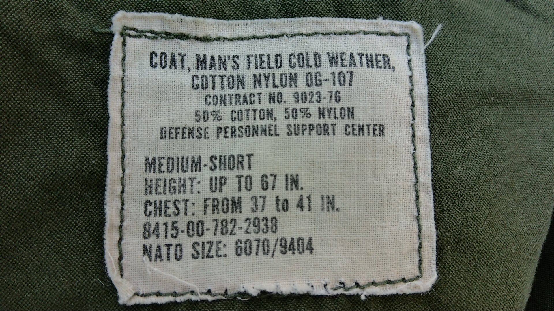 -ขายแล้ว เสื้อ M65 Medium Short