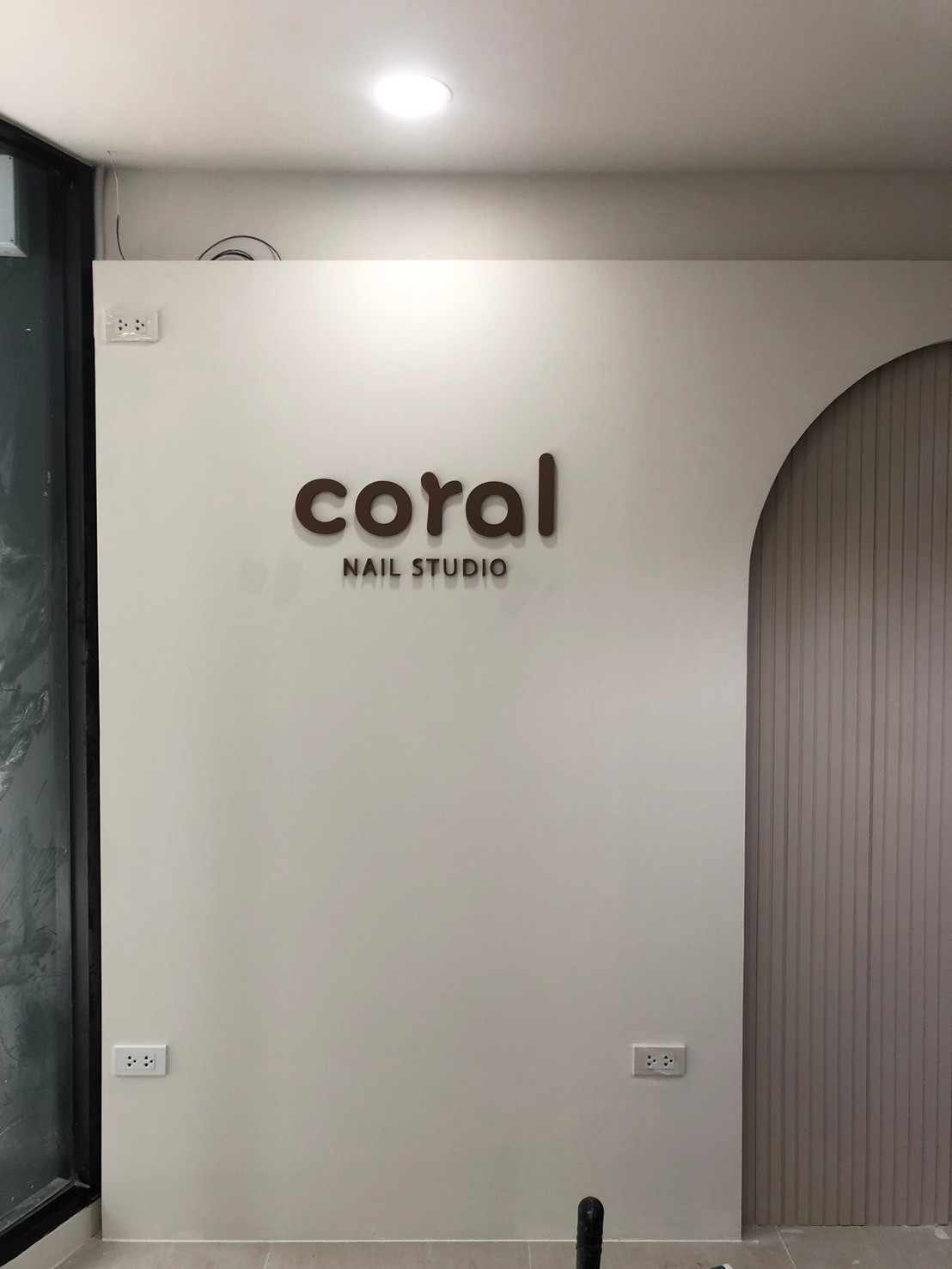 ป้ายตกเเต่งร้าน Coral