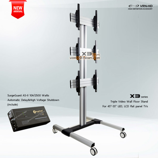 SM-5500STA ขาตั้งจอ Digital Signage ขนาด 45"- 55" X3 series, Max VESA 600x400 mm., weight capacity 50 kg./screen