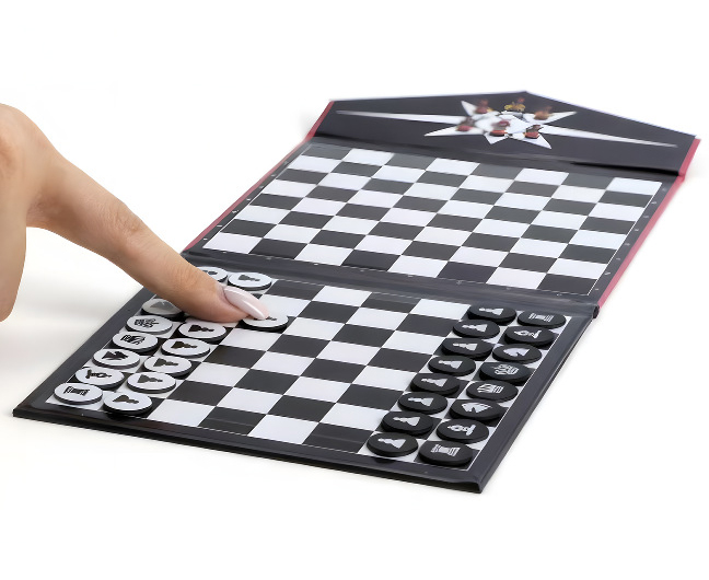 หมากรุกสากลแม่เหล็กพกพา Mini Chess (Pocket book-Style Travel Edition)