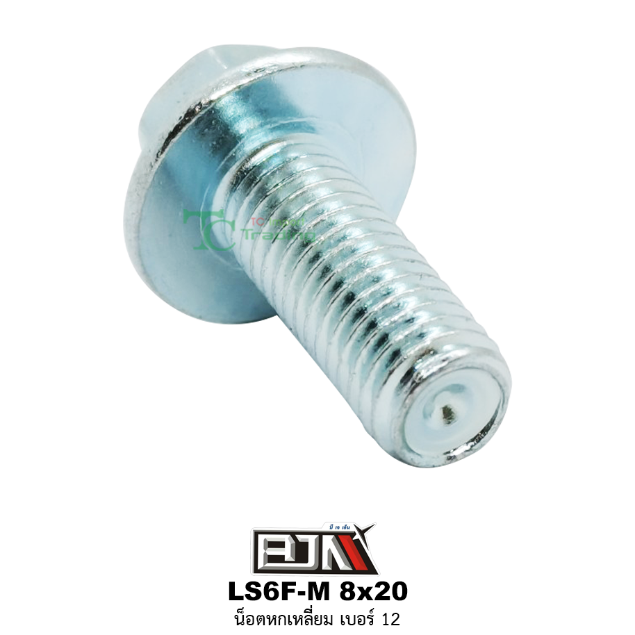 LS6F-M 8x20 น็อตหกเหลี่ยมเบอร์ 12 ( 1 ถุงมี 50 ตัว )