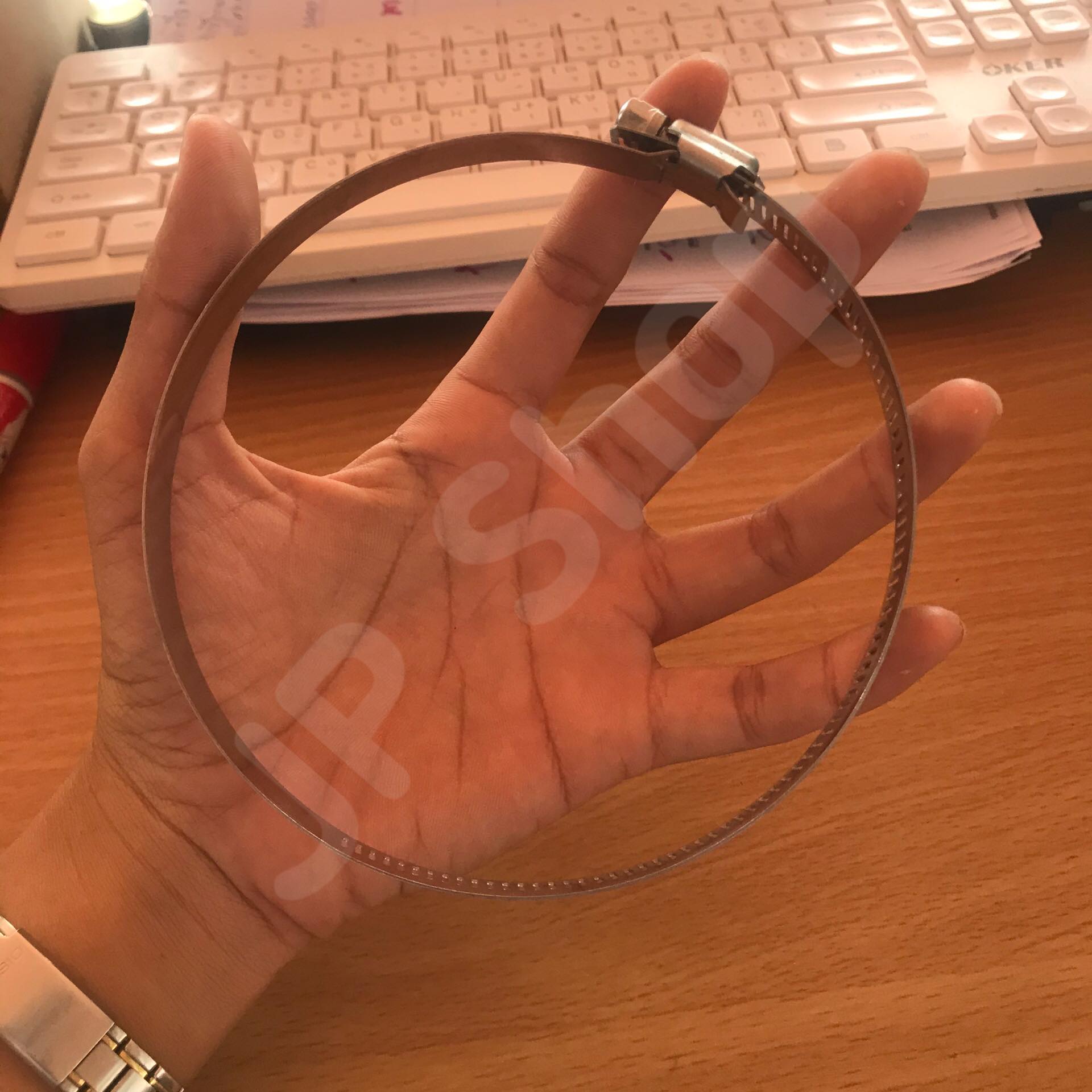 ปลอกรัด 105-127 (12 มม.) แคลมป์รัดท่อสแตนเลส 304 #105127