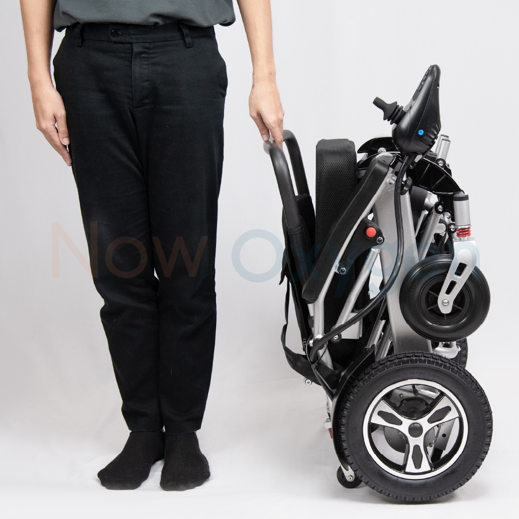 รถเข็นไฟฟ้าแบบพับได้ แบตเตอรี่ลิเธียม (Lithium Battery) รับประกัน 1 ปี