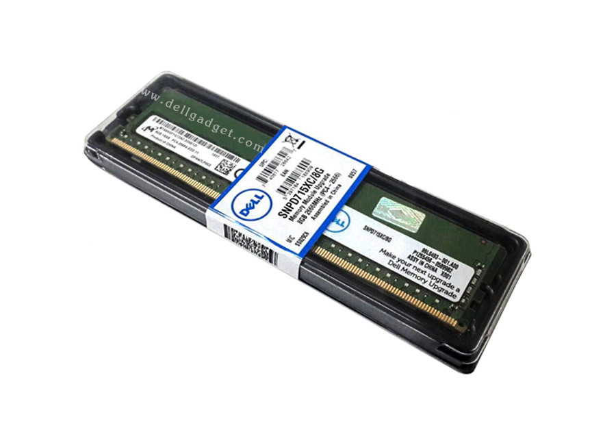 Dell Memory Upgrade 8GB 1RX8 DDR4 UDIMM 2666MHz ECC แท้ ราคา พิเศษ แรม Server Dell 8Gb Ram Dell T30 T130 T140 T330 T340 R230 R240 R330 R340 แท้ ประกันศูนย์ Dell Thailand 1 ปี