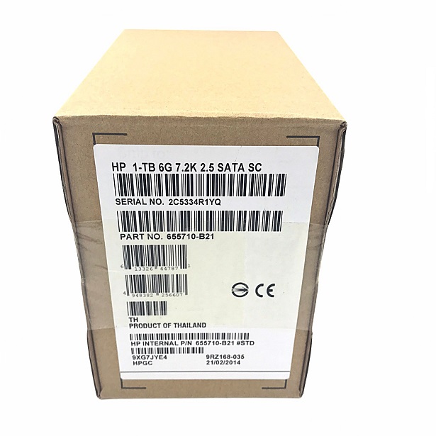 HP 655710-B21 656108-001 614829-003 [TorCompTH - ขาย จำหน่าย ราคา] HP 1TB 7.2K SATA 6G 2.5IN HDD for G8 G9