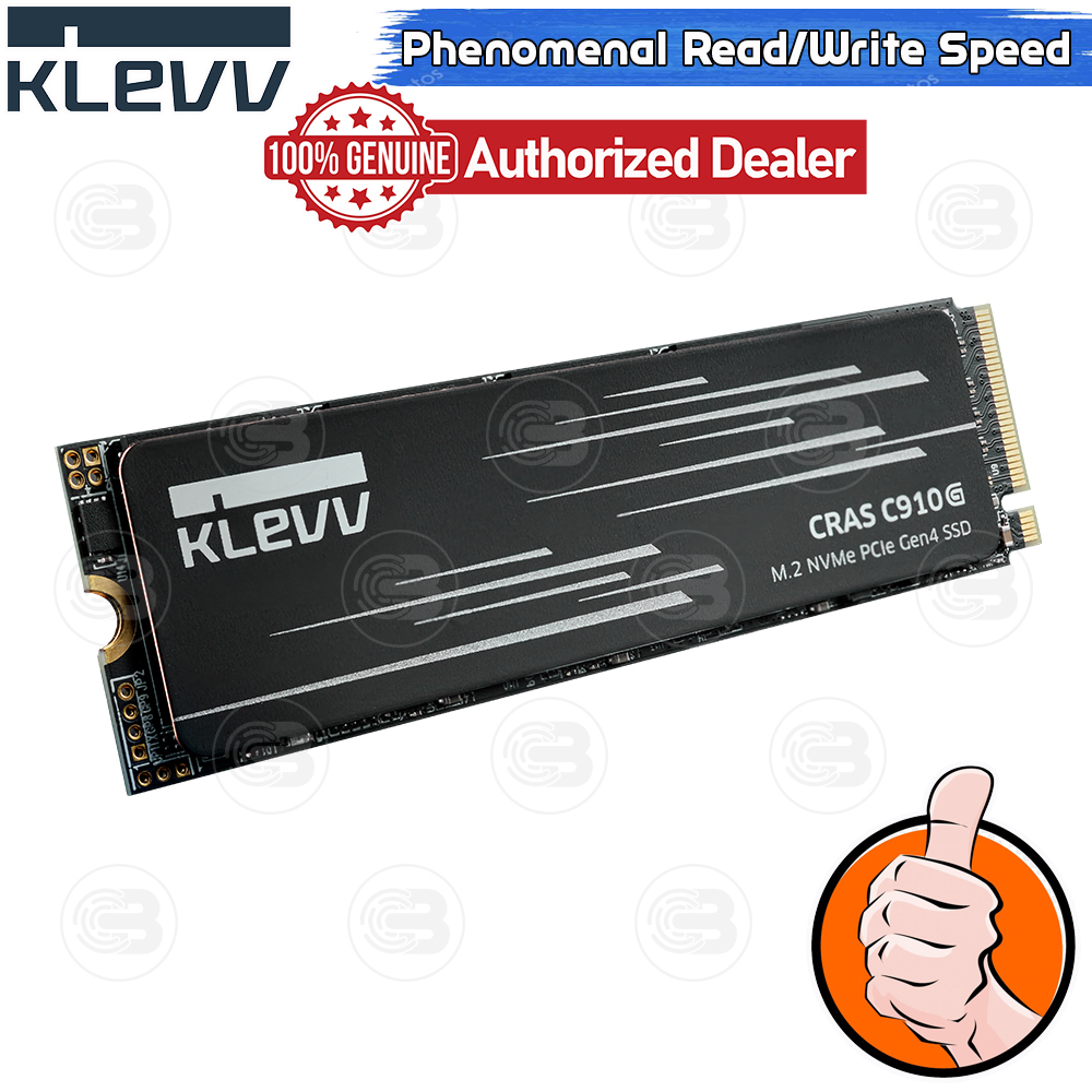 [CoolBlasterThai] KLEVV CRAS C910G SSD M.2 2280 NVMe PCIe GEN4x4 2TB (5Y-Warranty)