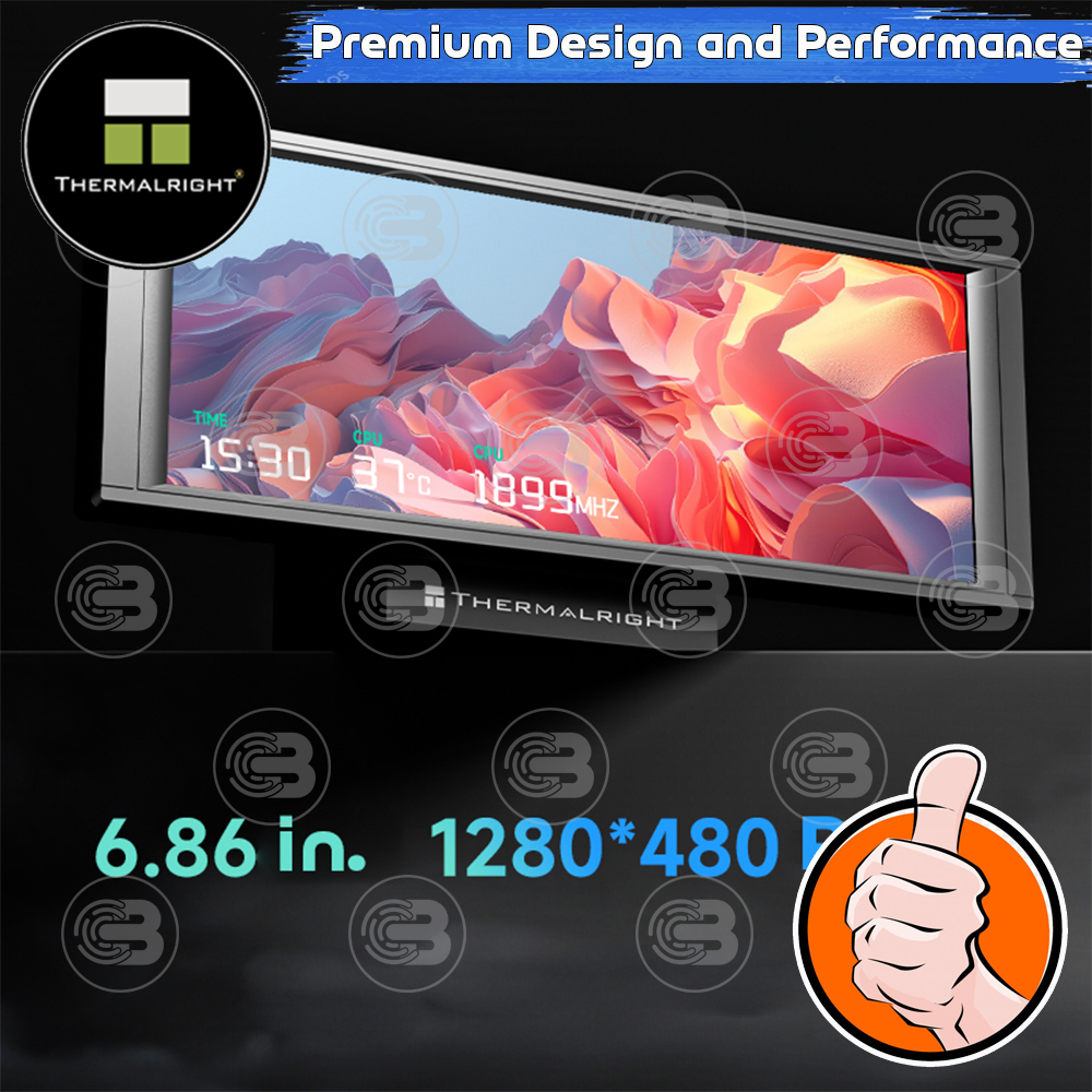 [CoolBlasterThai] Thermalright Trofeo Vision 360 ARGB BLACK AIO Liquid CPU Cooler (AM5/LGA1851 Ready) ประกัน 6 ปี