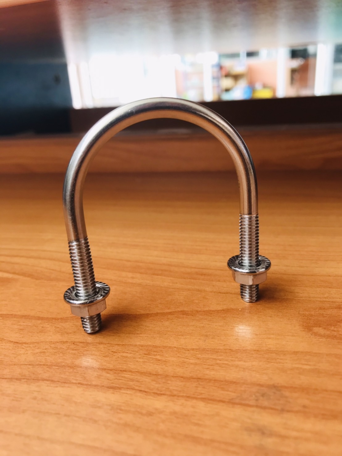 ยูโบลว์สแตนเลส+หัวน็อต ขนาด1 1/2" (1.5 Inch Stainless Steel U-Bolt) #93535 ราคา/ตัว