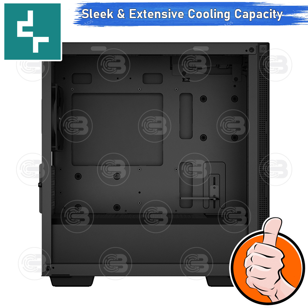[CoolBlasterThai] DEEPCOOL CH370 Micro-ATX High-Airflow PC Case ประกัน 1 ปี