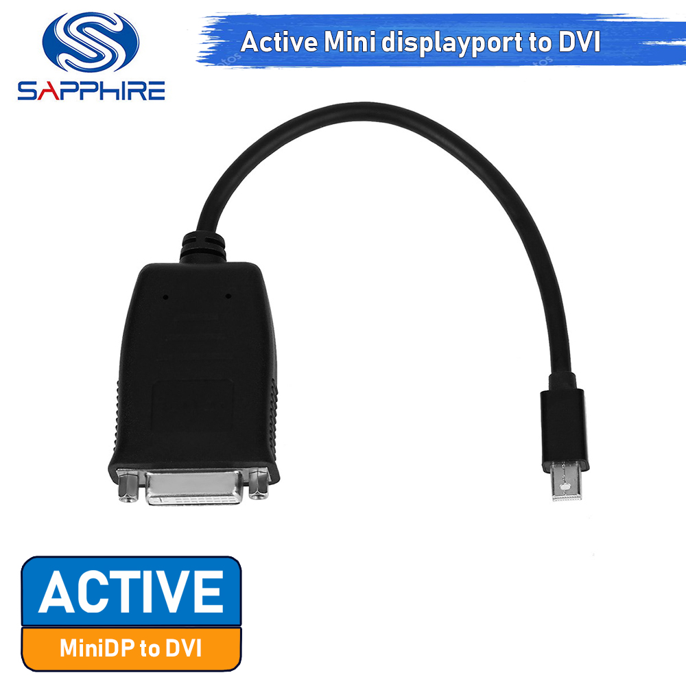 [CoolBlasterThai] สาย Sapphire Active Mini displayport to DVI (DVI-I Dual Link) No Box