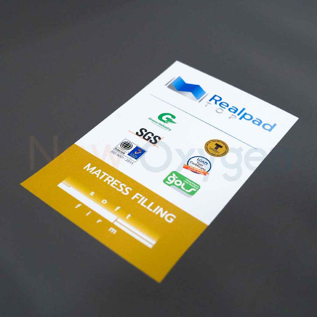 ที่นอนยางพารา กระจายแรงกดทับ นุ่มสบาย ทนทาน Realpad TOP New ปลอกหุ้มหนัง PU รับประกัน 5 ปี