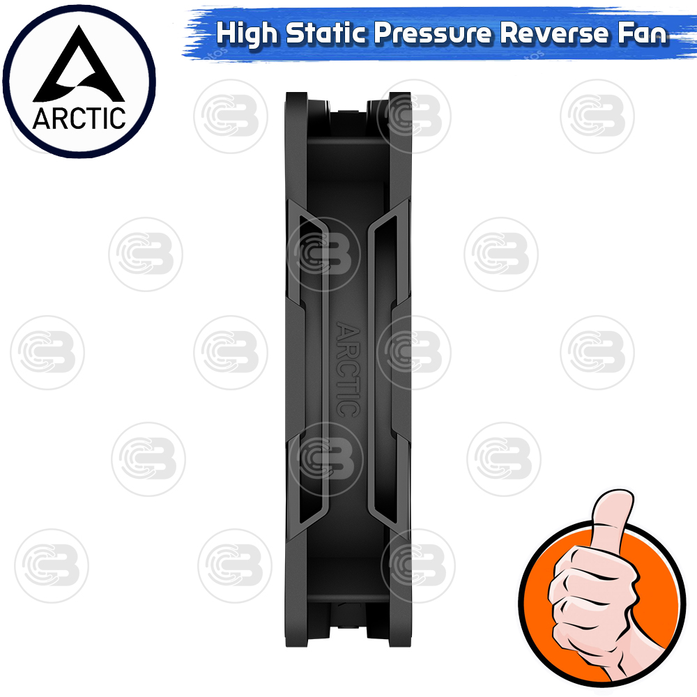 [CoolBlasterThai] ARCTIC P14 PRO REVERSE PST BLACK (140 mm.) X3 Value Pack PC Fan Case ประกัน 6 ปี