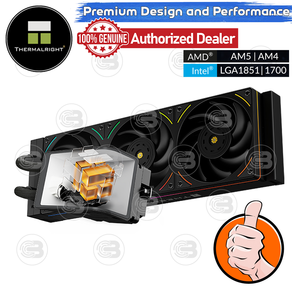 [CoolBlasterThai] Thermalright Wonder Vision 360 UB ARGB BLACK AIO Liquid CPU Cooler (AM5/LGA1851 Ready) ประกัน 6 ปี