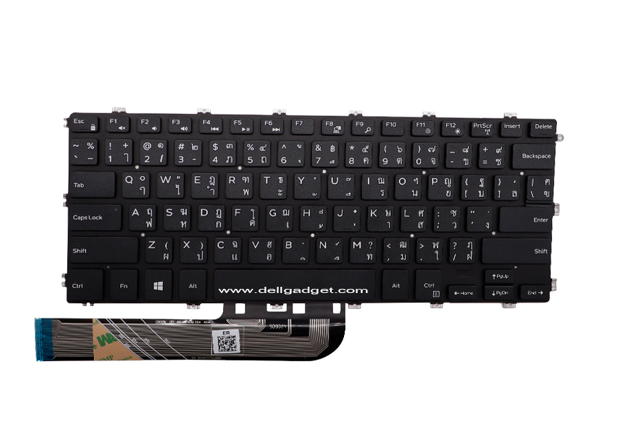 คีย์บอร์ดโน๊ตบุ๊ค Dell Latitude 3400 แท้ ตรงรุ่น ราคา พิเศษ Keyboard Dell Latitude 3400 แท้ แป้นพิพม์ Dell 3400 ไทย อังกฤษ ของแท้ รับประกันศูนย์ Dell Thailand