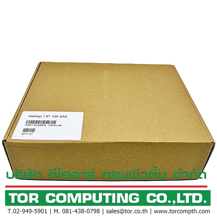 NetApp X343A-R6 [TorCompTH Thailand ขาย จำหน่าย ราคา] NetApp 1.8TB 10K 12G SAS 2.5in SFF HDD for FAS2650/DS224C