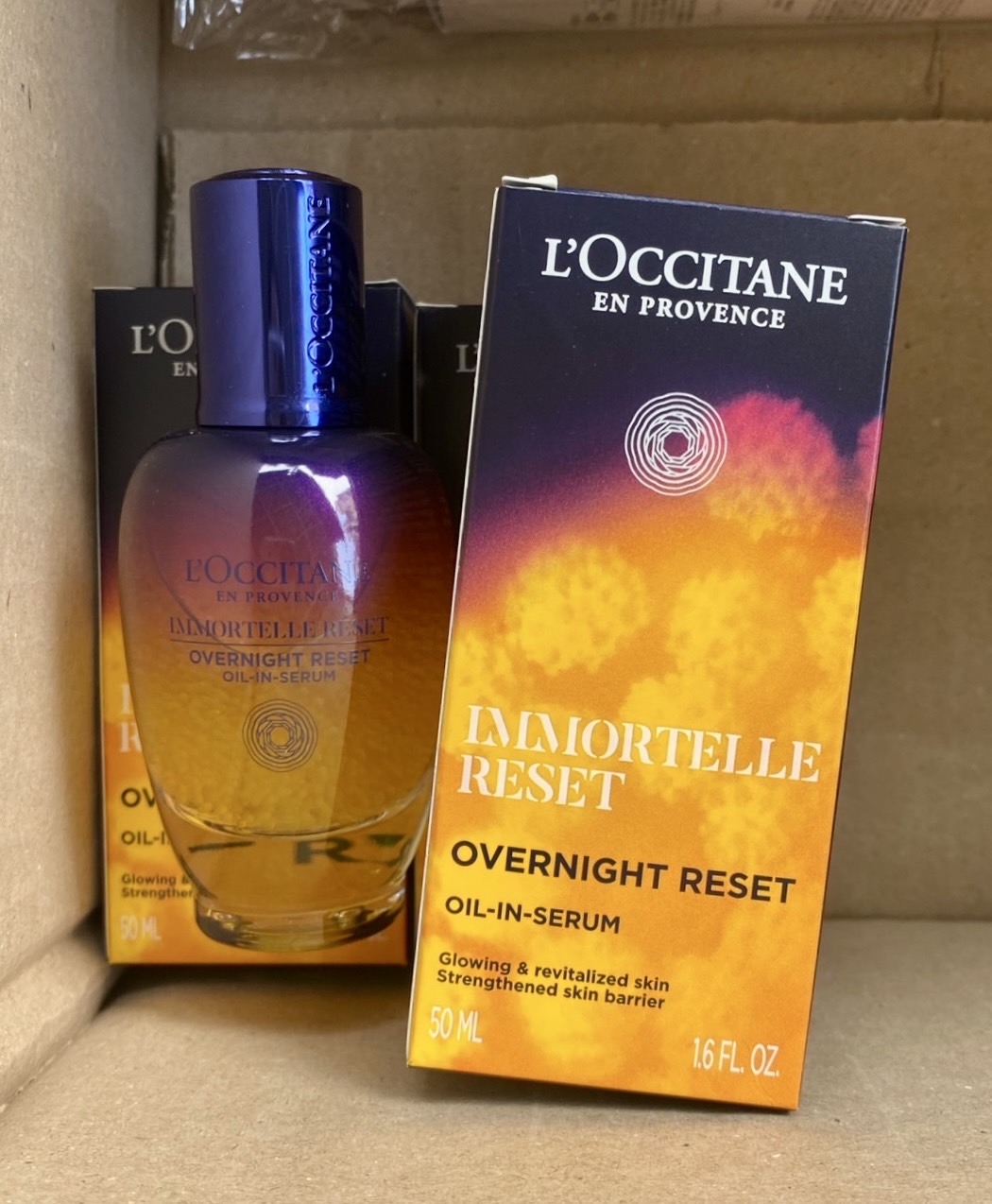 L'Occitane Immortelle Reset Overnight Reset Oil In Serum 50ml. ของแท้ แพ็คเก็จใหม่ 2025