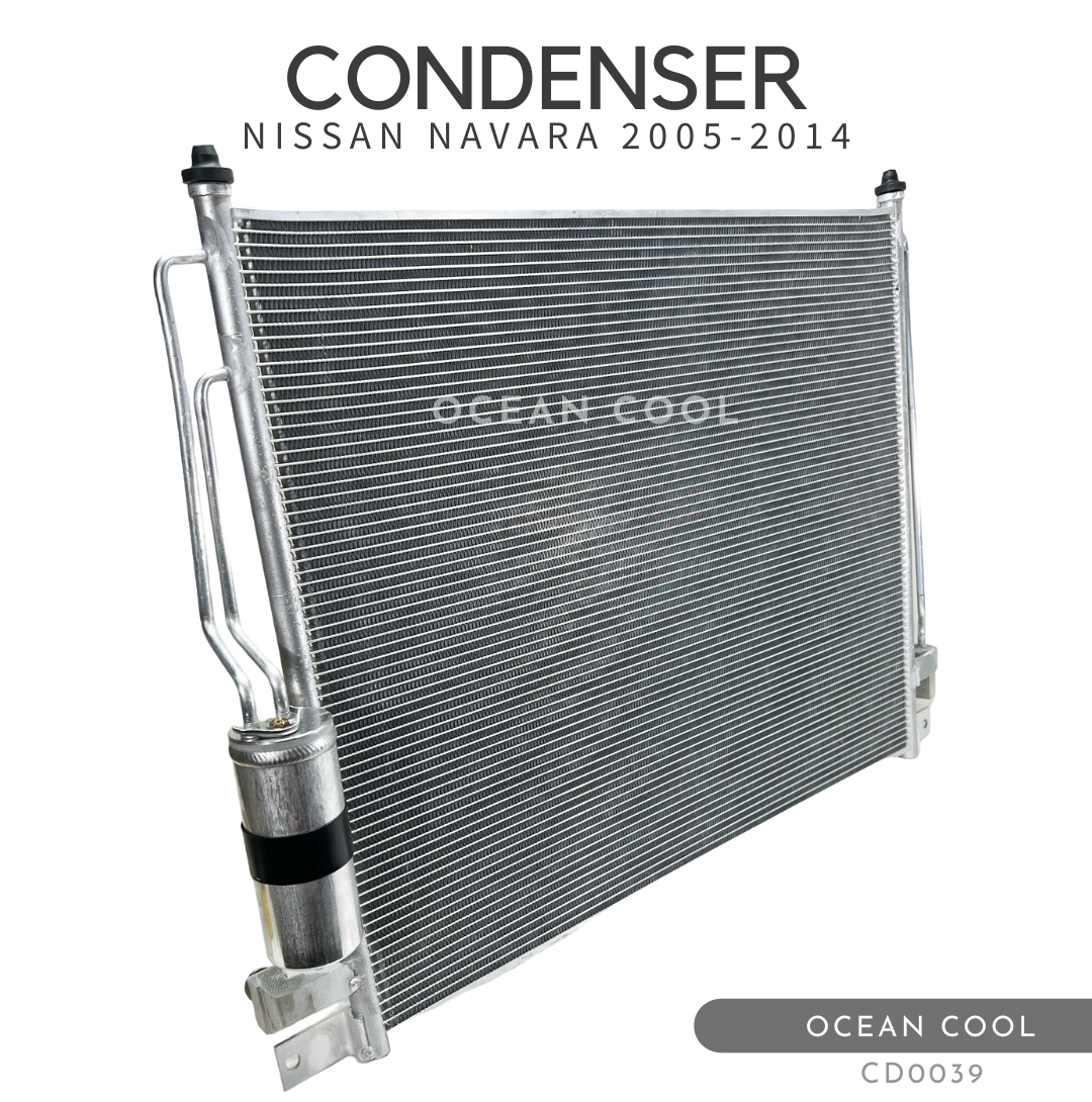แผงแอร์ นิสสัน นาวาร่า 2007 - 2014 พ.ศ 2550 - 2557 CD0039 มาพร้อมไดเออร์ CONDENSER NISSAN NAVARA ’05-’14 คอนเดนเซอร์ (แผงคอยล์ร้อน)