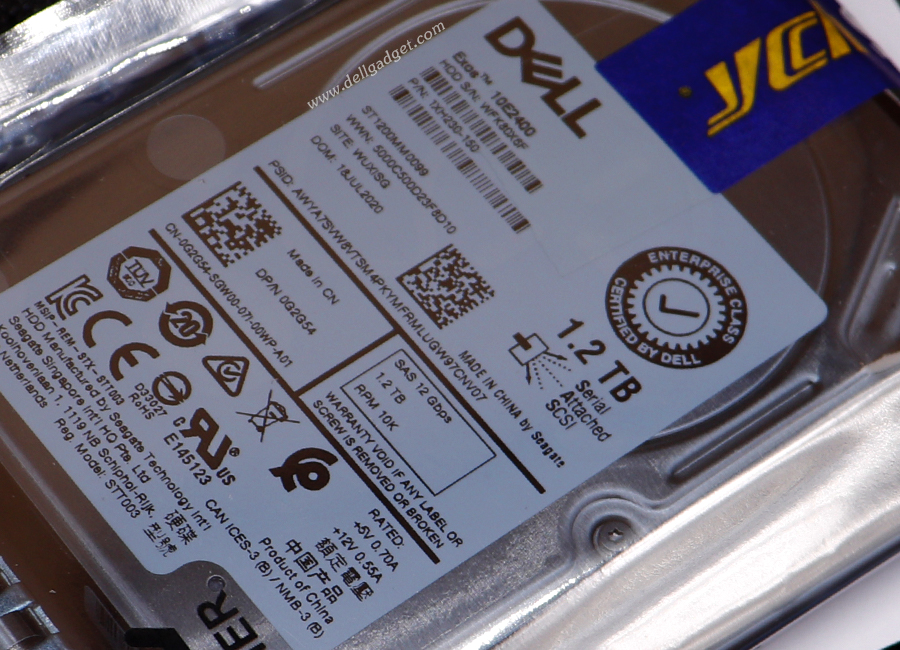 HDD Dell 1.2TB 10K SAS1Gbps ฮาร์ดดิส Server Dell 1.2TB แท้ ลด ราคา พิเศษ ตรงรุ่น ตรงสเปก Harddisk Server Dell T430 T630 R330 R430 R630 R730 แท้ รับประกันศูนย์ Dell Thailand 1 ปี