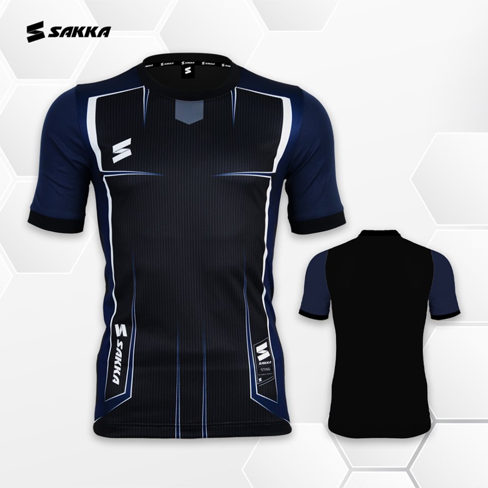 SKS19003-BN เสื้อกีฬา SAKKA ดำกรมท่า