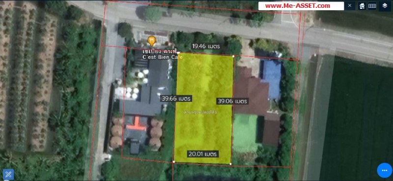 ขายที่ดินเปล่า ติดถนน ย่าน ศาลายา มหาสวัสดิ์ บ้านศาลาดิน ลานตากฟ้า พุทธมณฑล : ติดเซเบียงคาเฟ่ : 200 ตารางวา