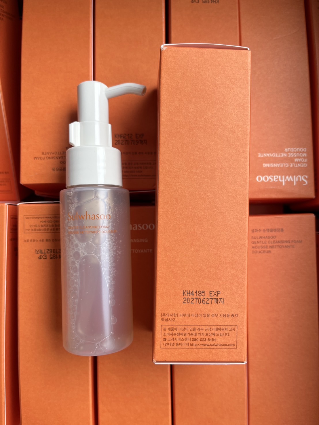 โฟม รุ่นใหม่ Sulwhasoo Gentle Cleansing Foam 50ml. แพ็คเก็จใหม่ 2023