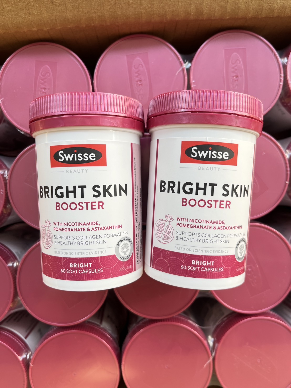 Swisse Beauty Bright Skin Booster 60 Capsules อาหารเสริม ออสเตรเลีย (1กระปุก)