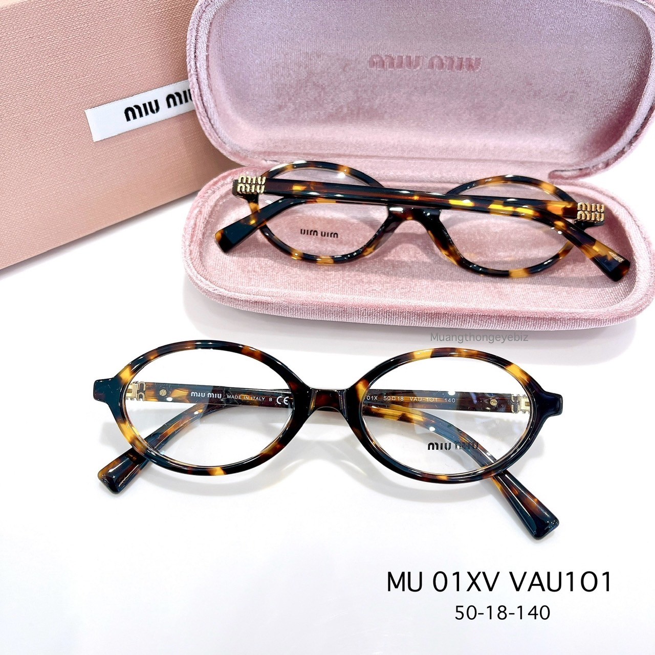 แว่นสายตา MIUMIU Regard MU 01XV VAU1O1 Honey havana