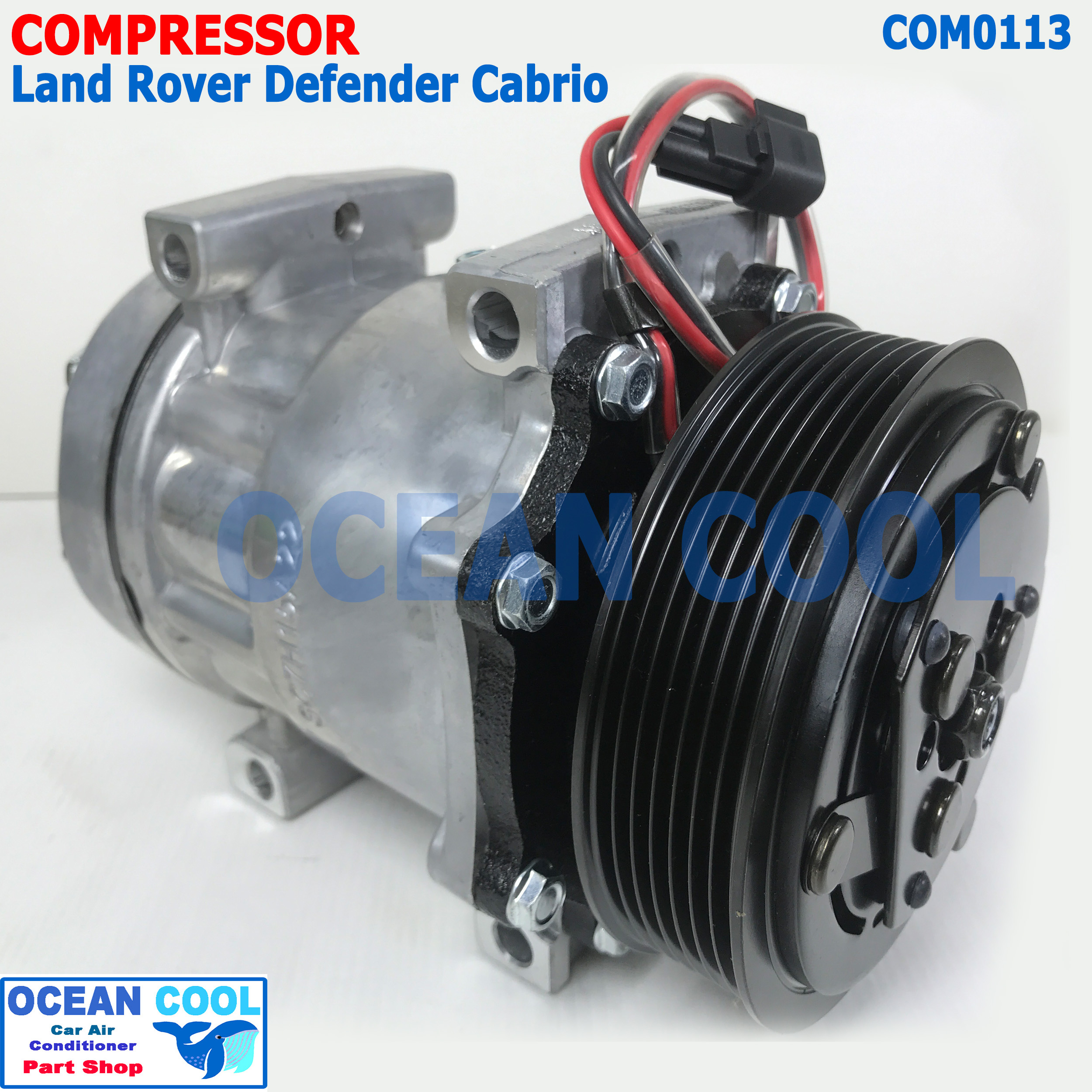 คอมเพรสเซอร์ แลนด์โรเวอร์ ดีเฟนเดอร์ COM0113 SANDEN 7H15 compressorLand Rover Defender Cabrio คอมแอร์รถยนต์ คอมแอร์ คอมเพลสเซอร์ MIJ-T097