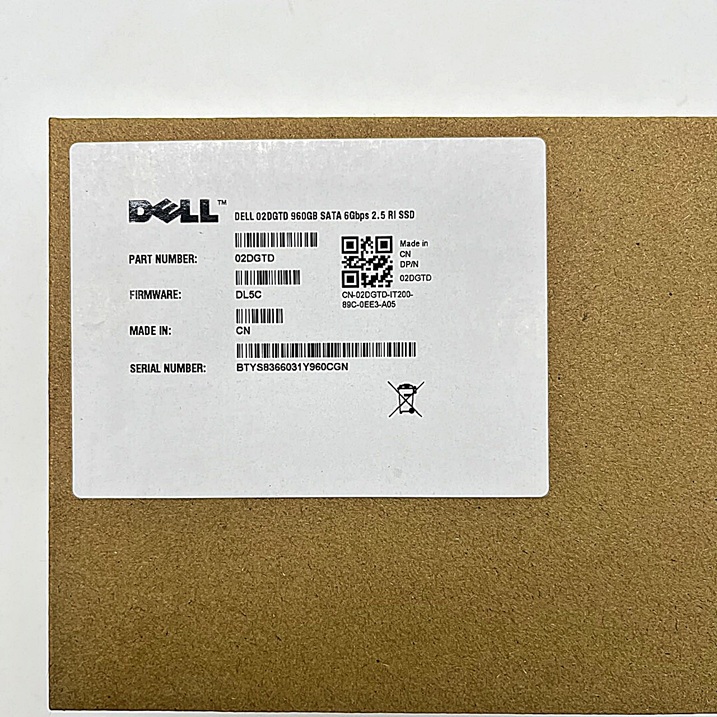 NEW DELL 02DGTD1 [TorCompTH Thailand ขายจำหน่าย ราคา] Dell 960GB 6G SATA RI 2.5in SSD with Tray for R730