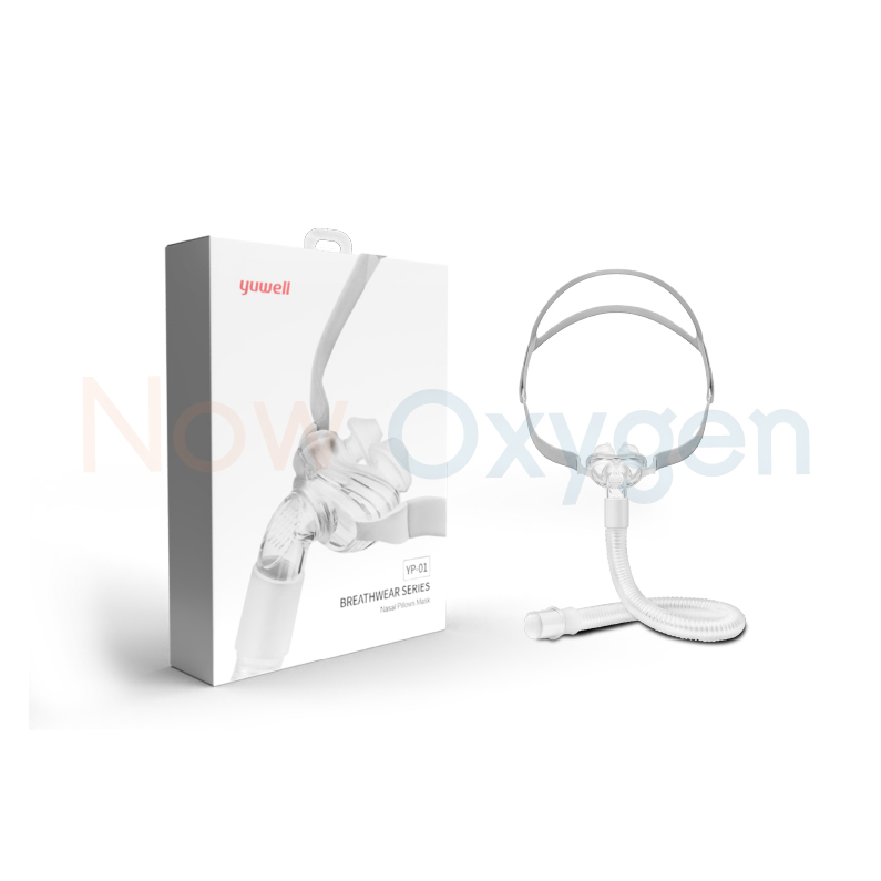 หน้ากากชนิดสอดจมูกสำหรับเครื่อง CPAP Bipap (Nasal Pillow Mask YP-01)