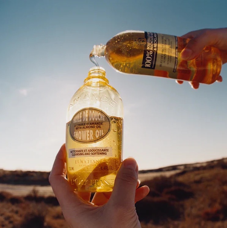 L’Occitane Almond Shower Oil Refill 500ml. รีฟิล (1ขวด)