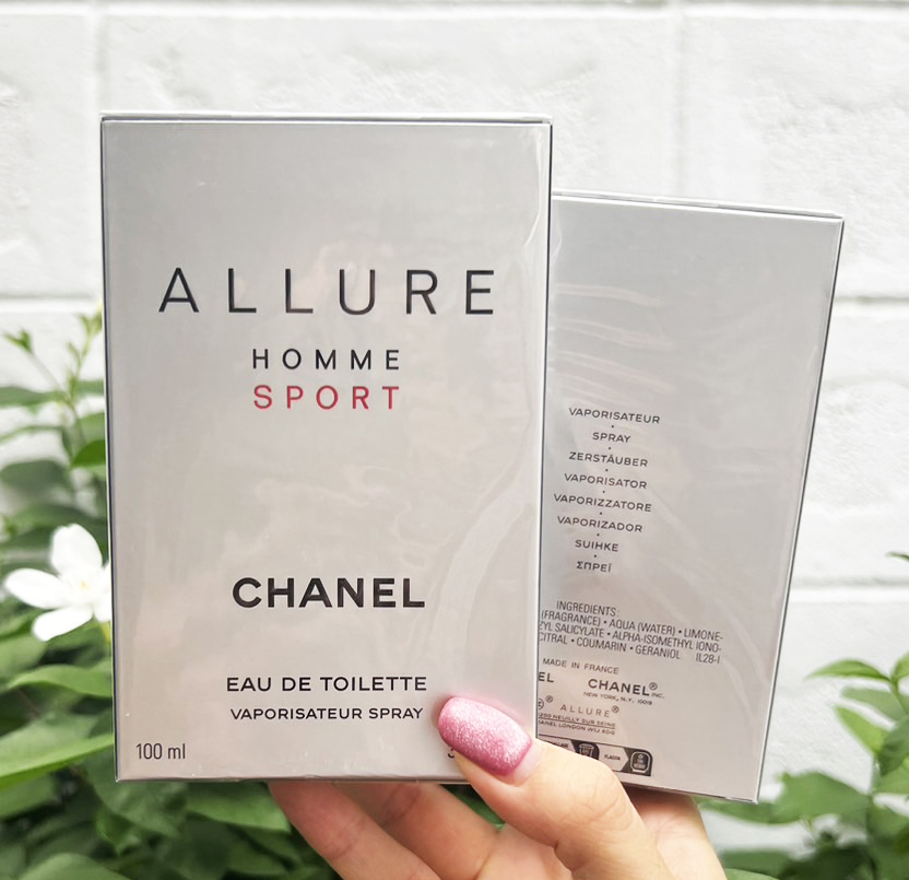 Chanel Allure Homme Sport For Men Eau de Toilette 100ml. ของแท้ (1กล่อง)