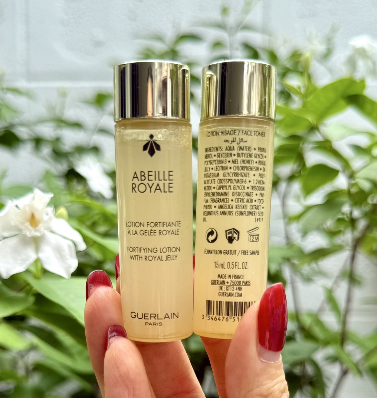 (1ขวด) Guerlain Abeille Royale Fortifying Lotion With Royal Jelly 15ml. โลชั่นขนาดทดลอง