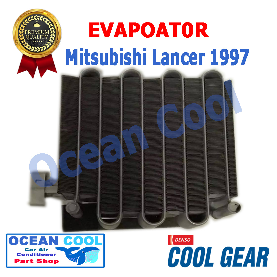 คอยล์เย็น มิตซูบิชิ เลนเซอร์ อีคาร์ 1991 EVA0023 COOL GEAR รหัส TG447600-7740 EVAPORATOR Mitsubishi Lancer E Car ตู้เเอร์ 1997 อะไหล่ แอร์ รถยนต์ รุ่นไม่มีฟอกอากาศ